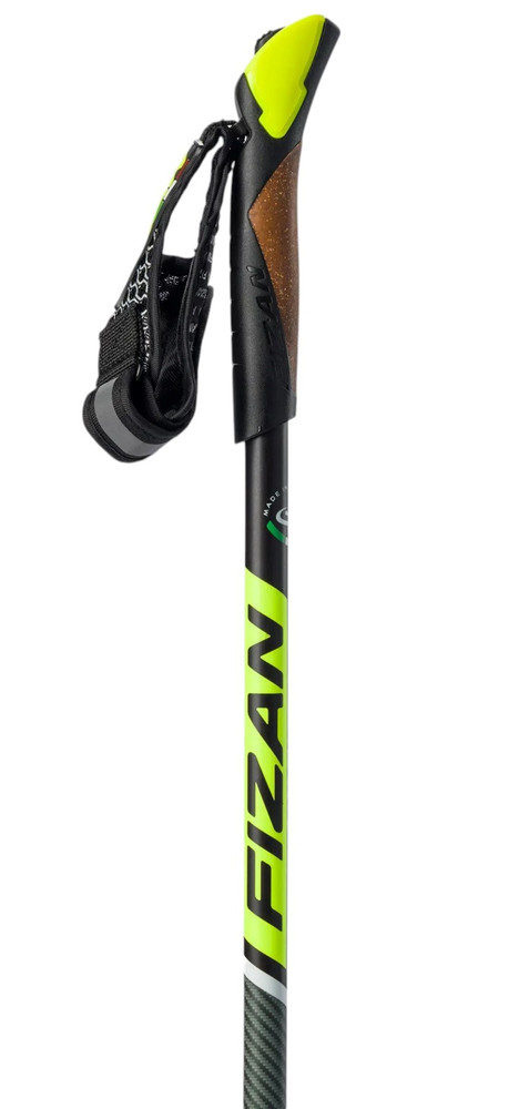 Kije nordic walking Fizan Race Carbon white/yellow 110cm