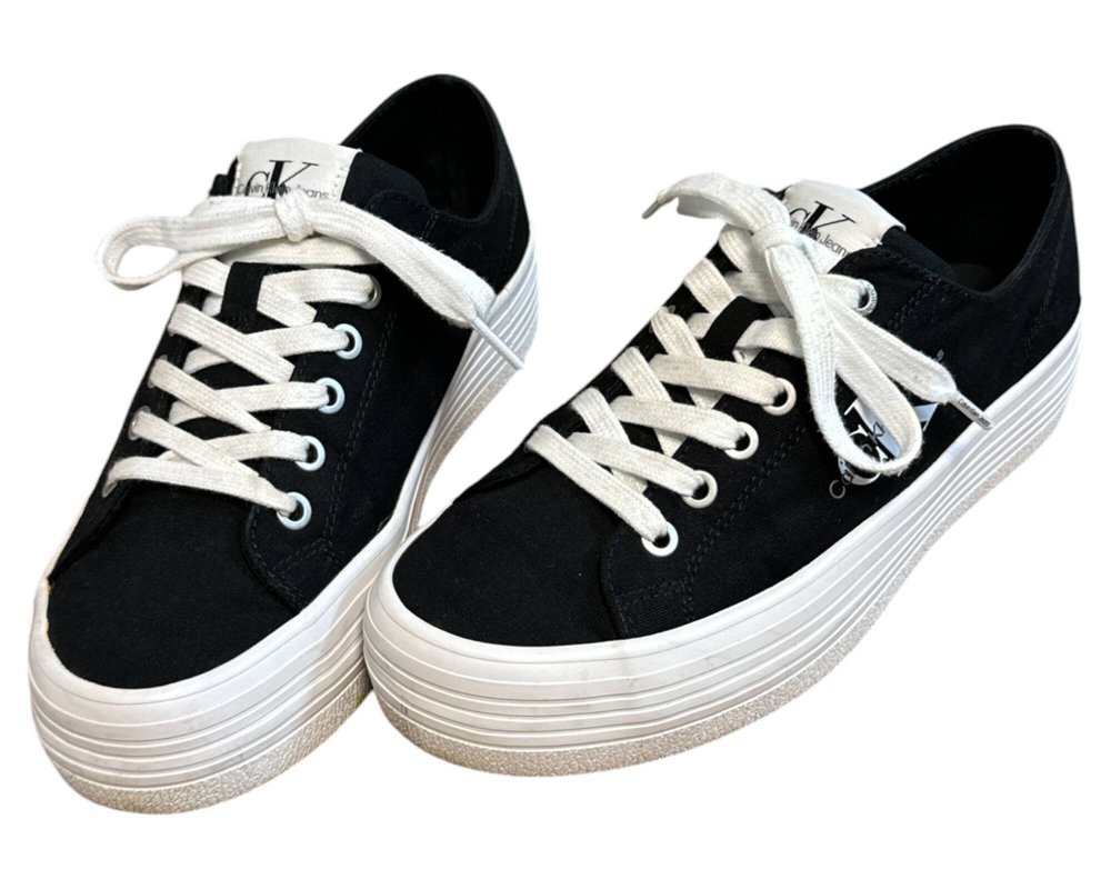 Calvin Klein Jeans Vulc Flatform Essential Mono  TRAMPKI  damskie 39