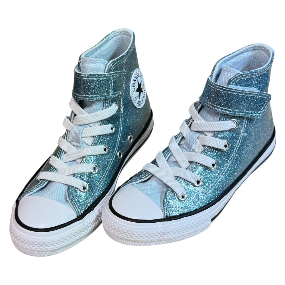 Converse Taylor All Star Coated Glitter Easy-On TRAMPKI wysokie dziecięce 31/31.5