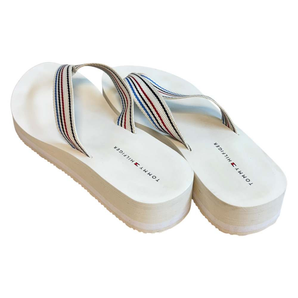 Tommy Hilfiger Wedge Stripes Beach KLAPKI japonki damskie 40