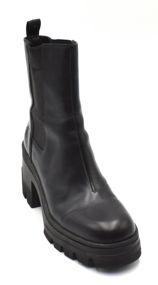 Calvin Klein Chunky Heeled Chelsea Boot Lth BOTKI  damskie 40