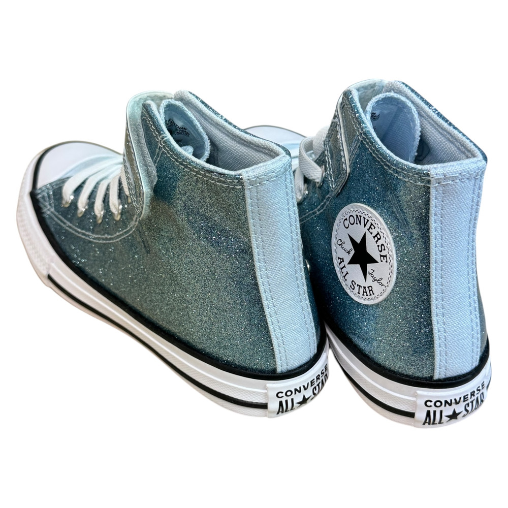 Converse Taylor All Star Coated Glitter Easy-On TRAMPKI wysokie dziecięce 31.5/31