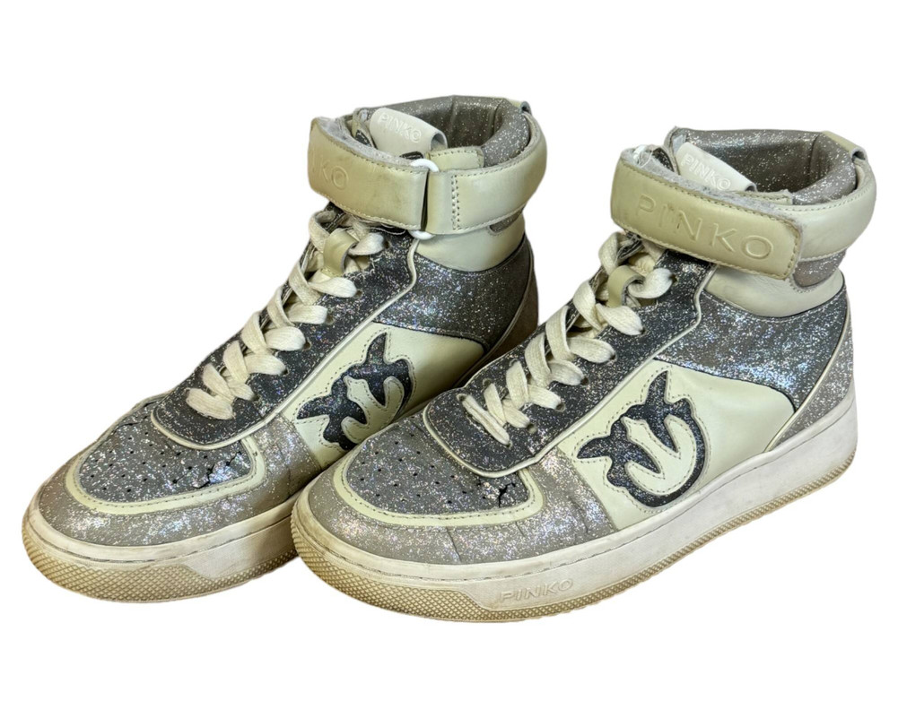 Pinko Occitania Basket Hi Sneaker TRAMPKI Wysokie damskie 36