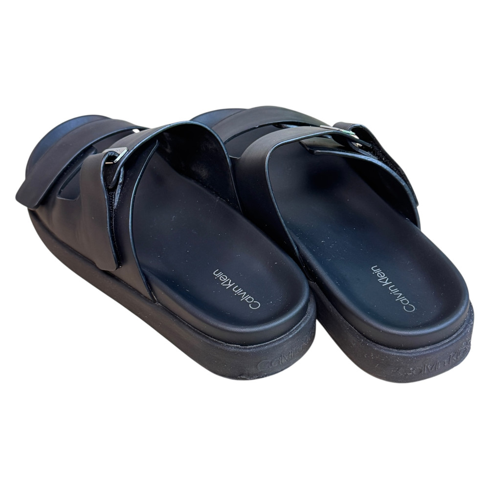 Calvin Klein Flat Adj Slide Eyelet KLAPKI damskie 38