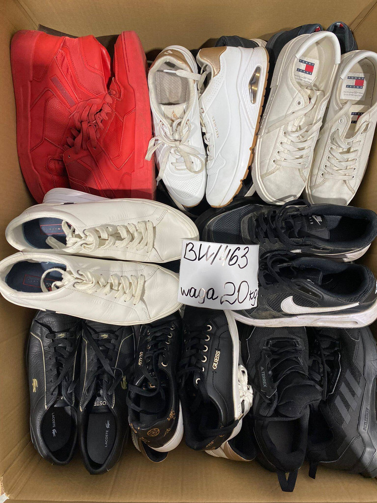 Sportowe markowe obuwie używane pakiet 20kg