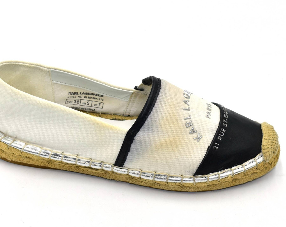 Karl Lagerfeld  PÓŁBUTY espadryle damskie 38