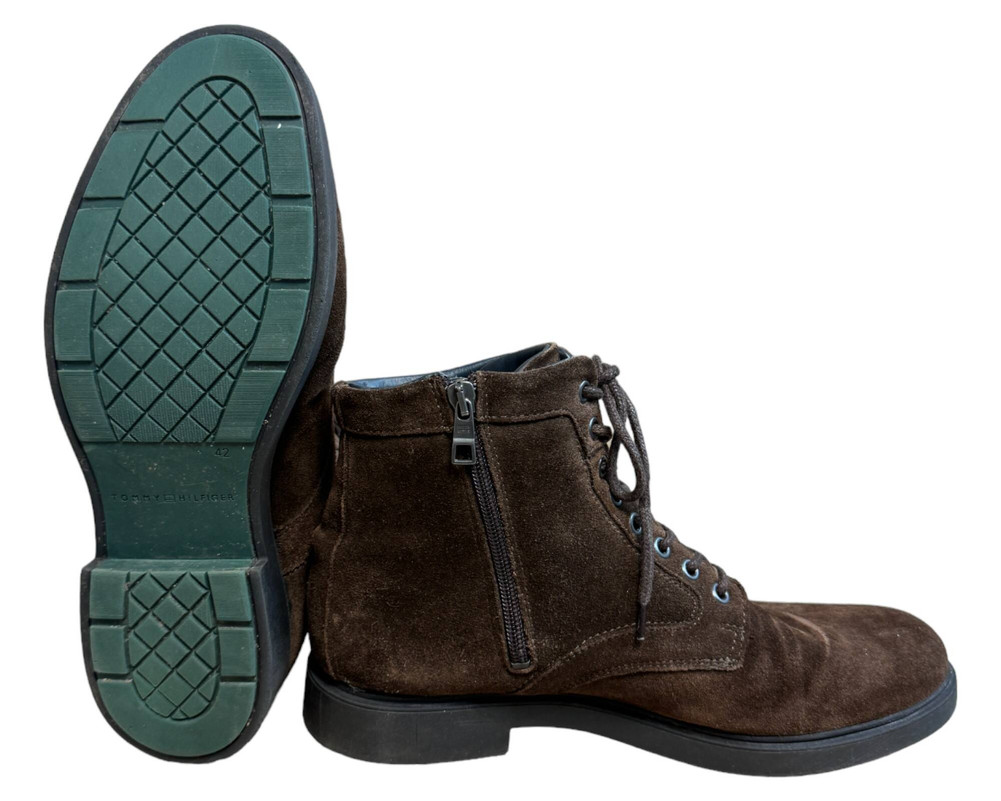 Tommy Hilfiger Elevated Rounded Suede Lace Boot BOTKI  męskie 42