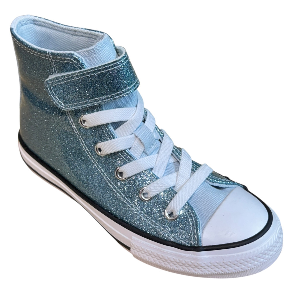 Converse Taylor All Star Coated Glitter Easy-On TRAMPKI wysokie dziecięce 31/31.5