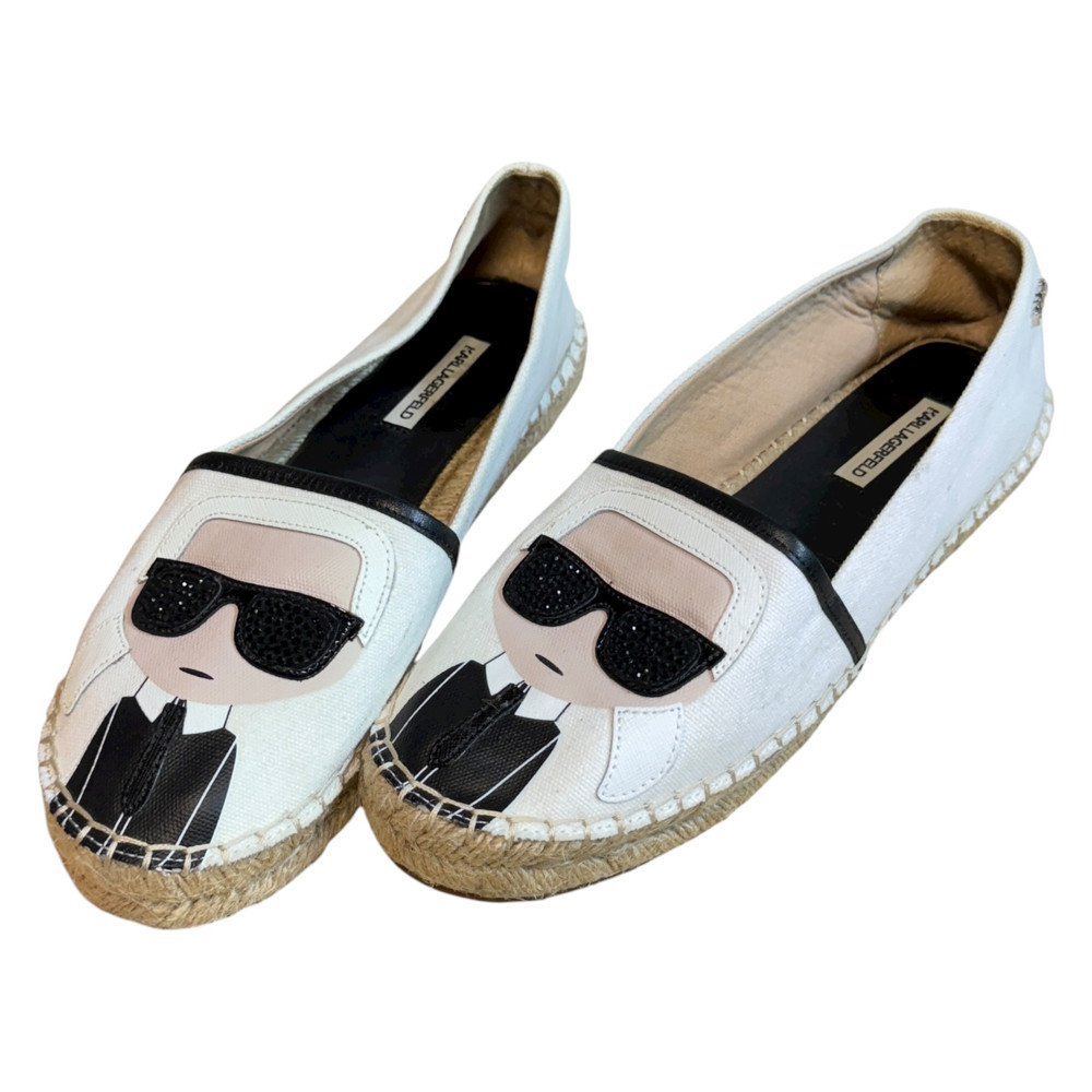 Karl Lagerfeld PÓŁBUTY espadryle damskie 38