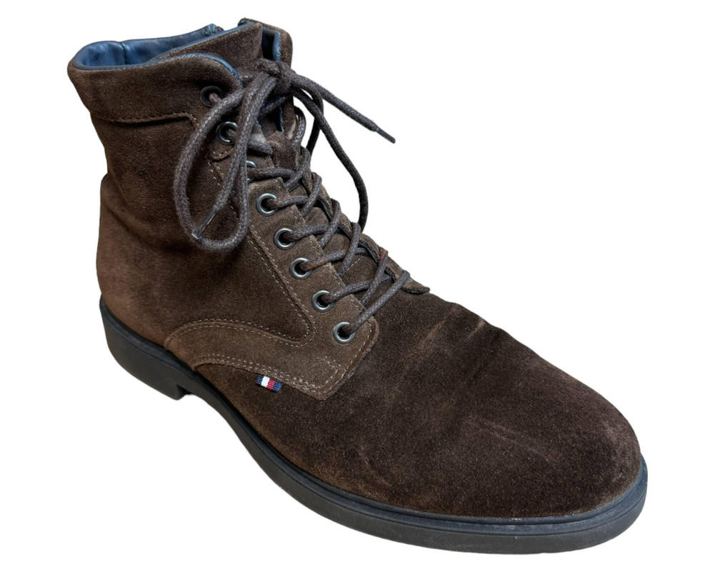 Tommy Hilfiger Elevated Rounded Suede Lace Boot BOTKI  męskie 42