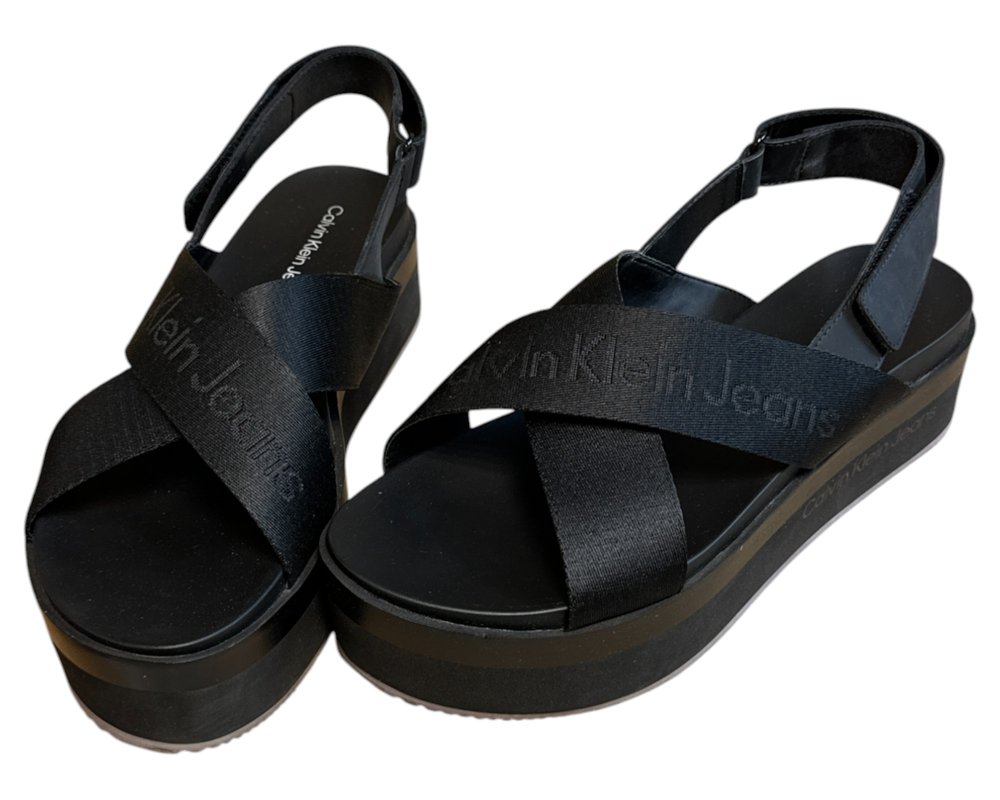 Calvin Klein Jeans Flatform Sandal Sling In Mr SANDAŁY  damskie 41