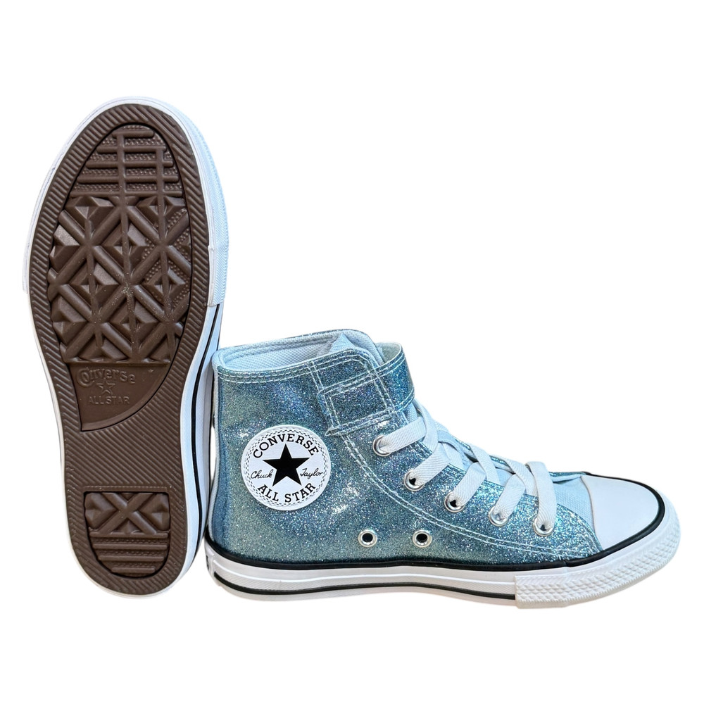 Converse Taylor All Star Coated Glitter Easy-On TRAMPKI wysokie dziecięce 31.5/31