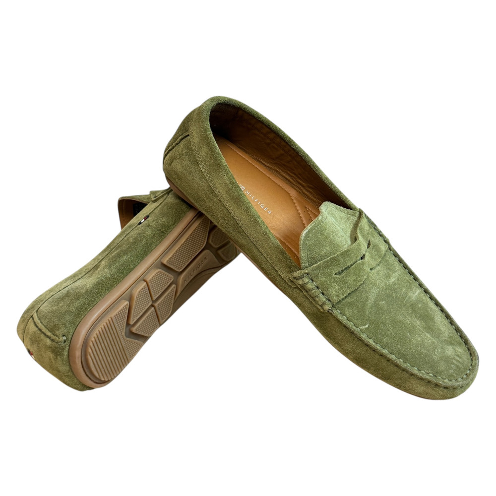 Tommy Hilfiger Casual Hilfiger Suede Driver PÓŁBUTY wsuwane męskie 42/43