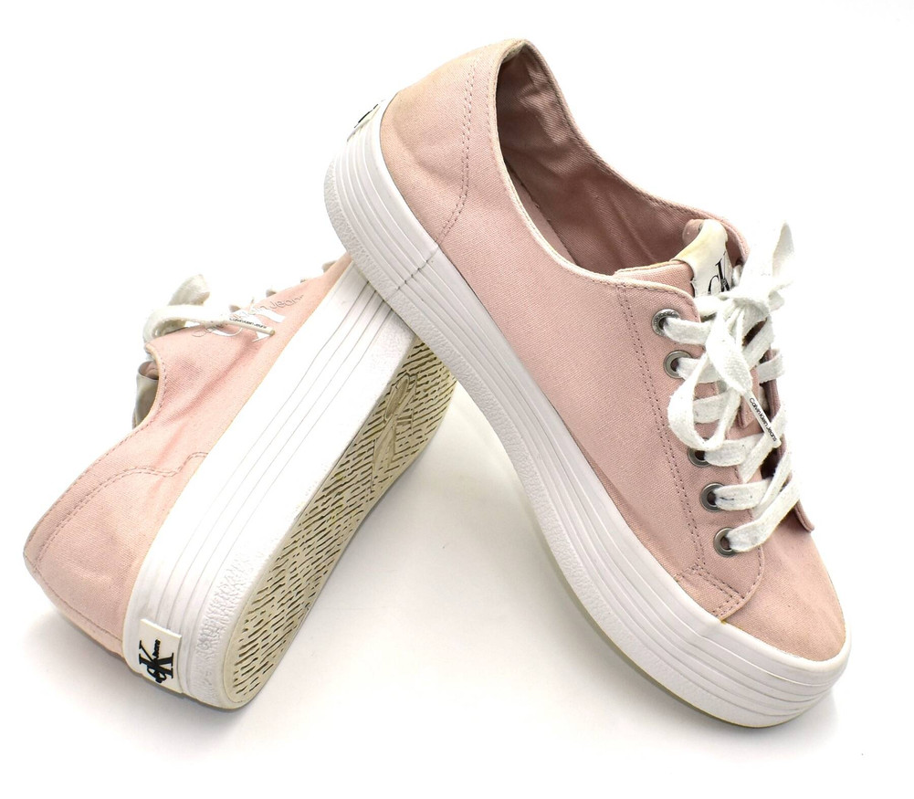 Calvin Klein Jeans Vulcanized Flatform Laceup Co TRAMPKI  damskie 40