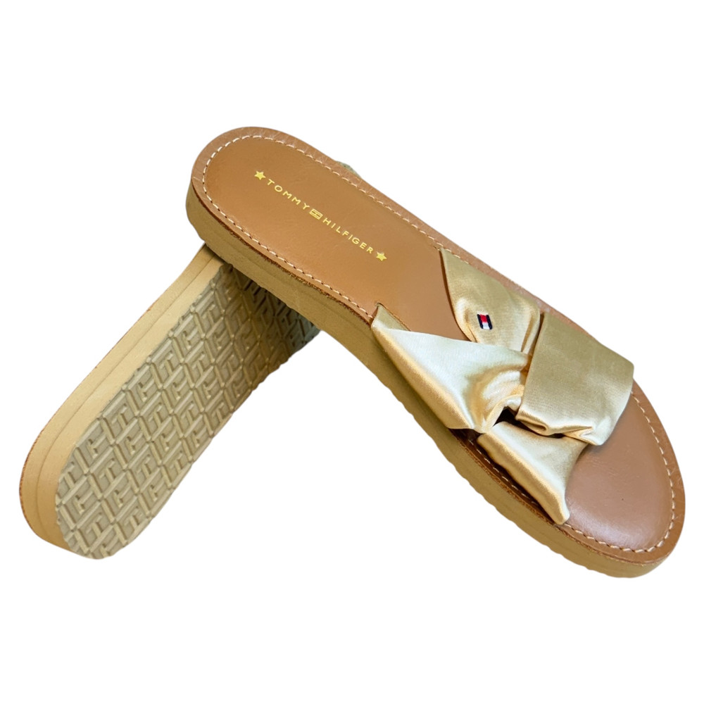 Tommy Hilfiger Satin Elevated Beach KLAPKI damskie 38