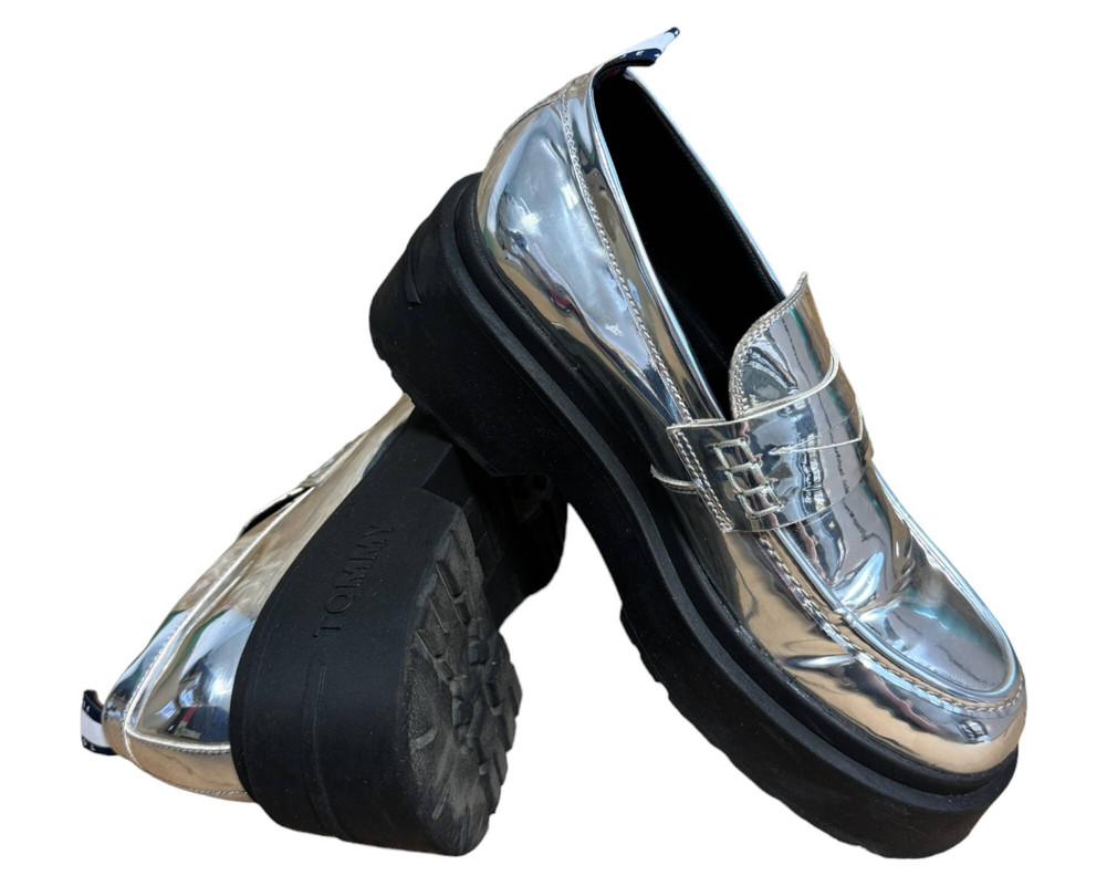 Tommy Jeans  Tjw Chunky Metallic  PÓŁBUTY wsuwane damskie 39