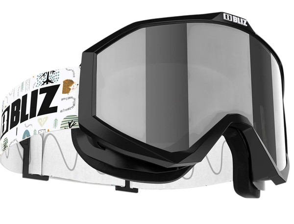 Gogle narciarskie dziecięce Bliz Liner Jr black white logo