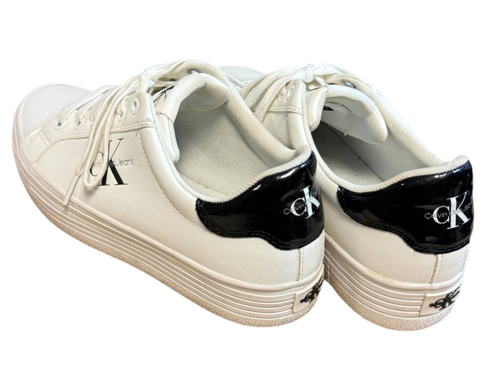 Calvin Klein Jeans  Bold Vulc Flatf Lace Lth Met TRAMPKI  damskie 40