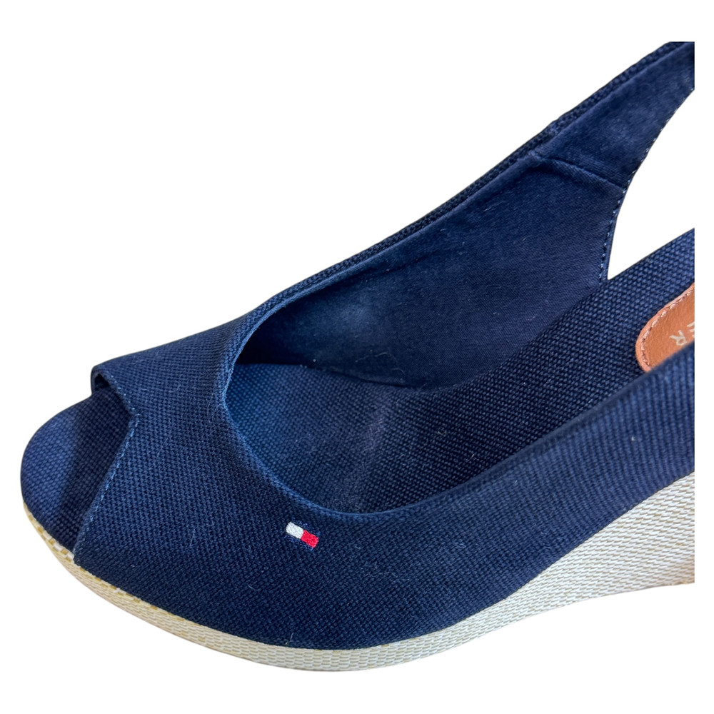 Tommy Hilfiger Flag High Wedge Espad Slingback SANDAŁY espadryle damskie 37
