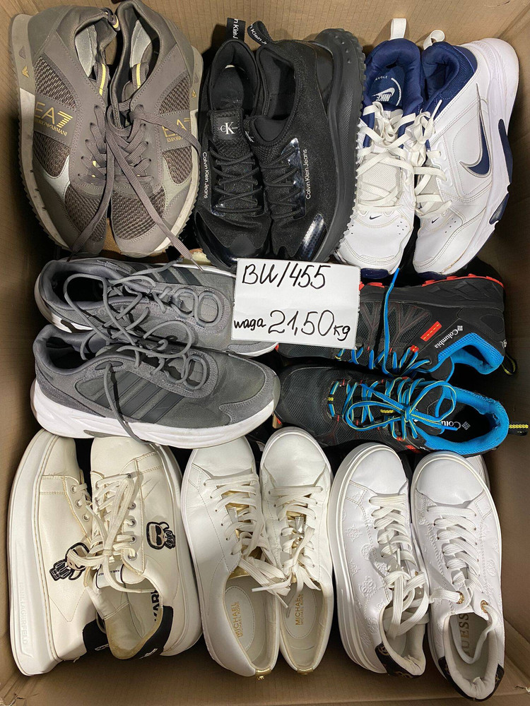 Sportowe markowe obuwie używane pakiet 20kg