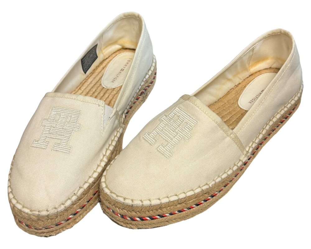 Tommy Hilfiger Embroidered Flatform PÓŁBUTY Espadryle damskie 40