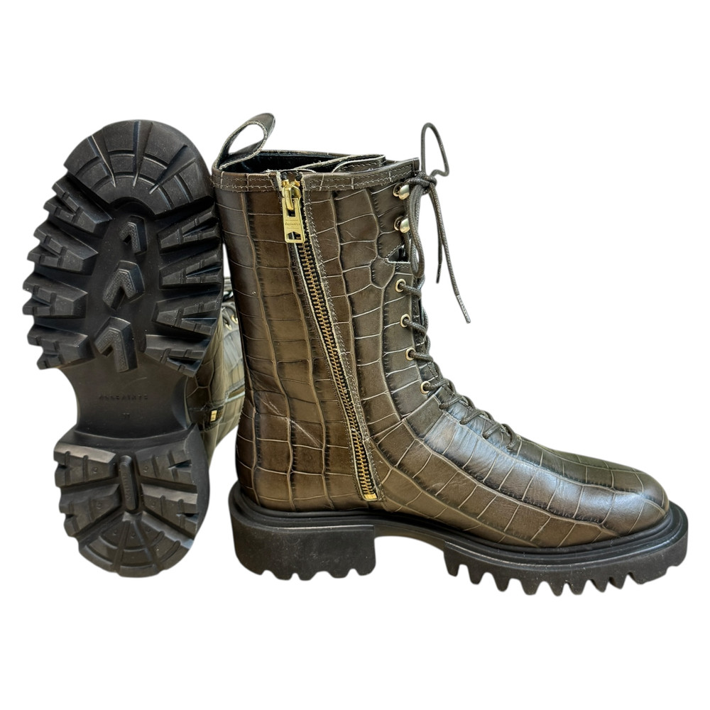 Allsaints Maren Crocodile BOTKI damskie 38/37