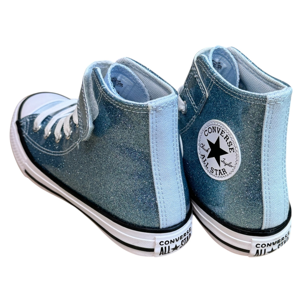 Converse Taylor All Star Coated Glitter Easy-On TRAMPKI wysokie dziecięce 31/31.5