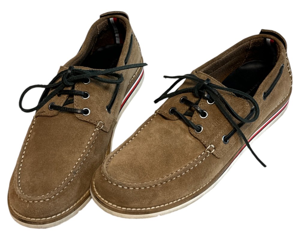 Tommy Hilfiger Suede Hilfiger Boatshoe  PÓŁBUTY  męskie 42