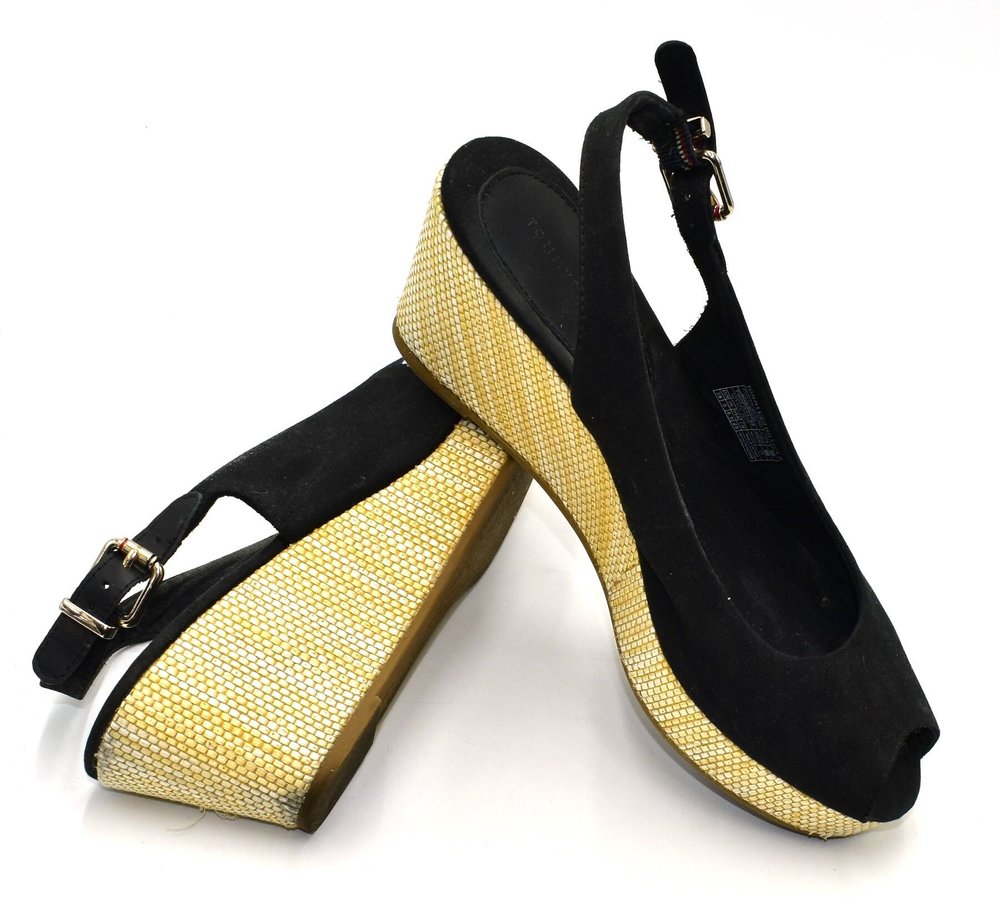 Tommy Hilfiger Iconic Elba Sling Back Wedge SANDAŁY  damskie 39