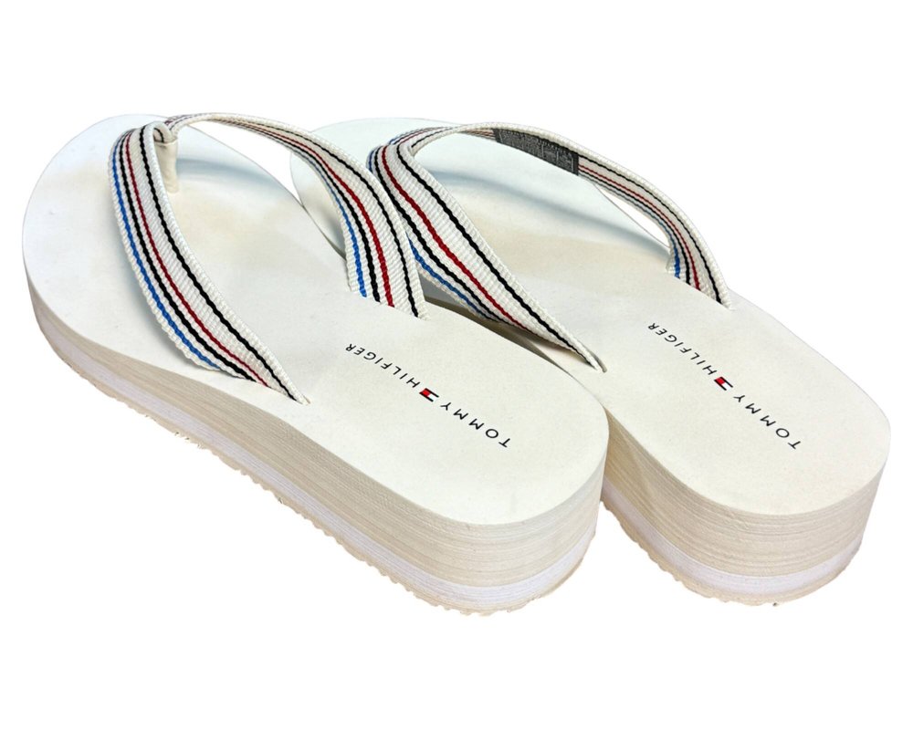 Tommy Hilfiger Wedge Stripes Beach KLAPKI japonki damskie 36.5