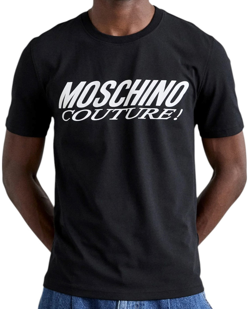 MOSCHINO - T-shirt z nadrukiem L 