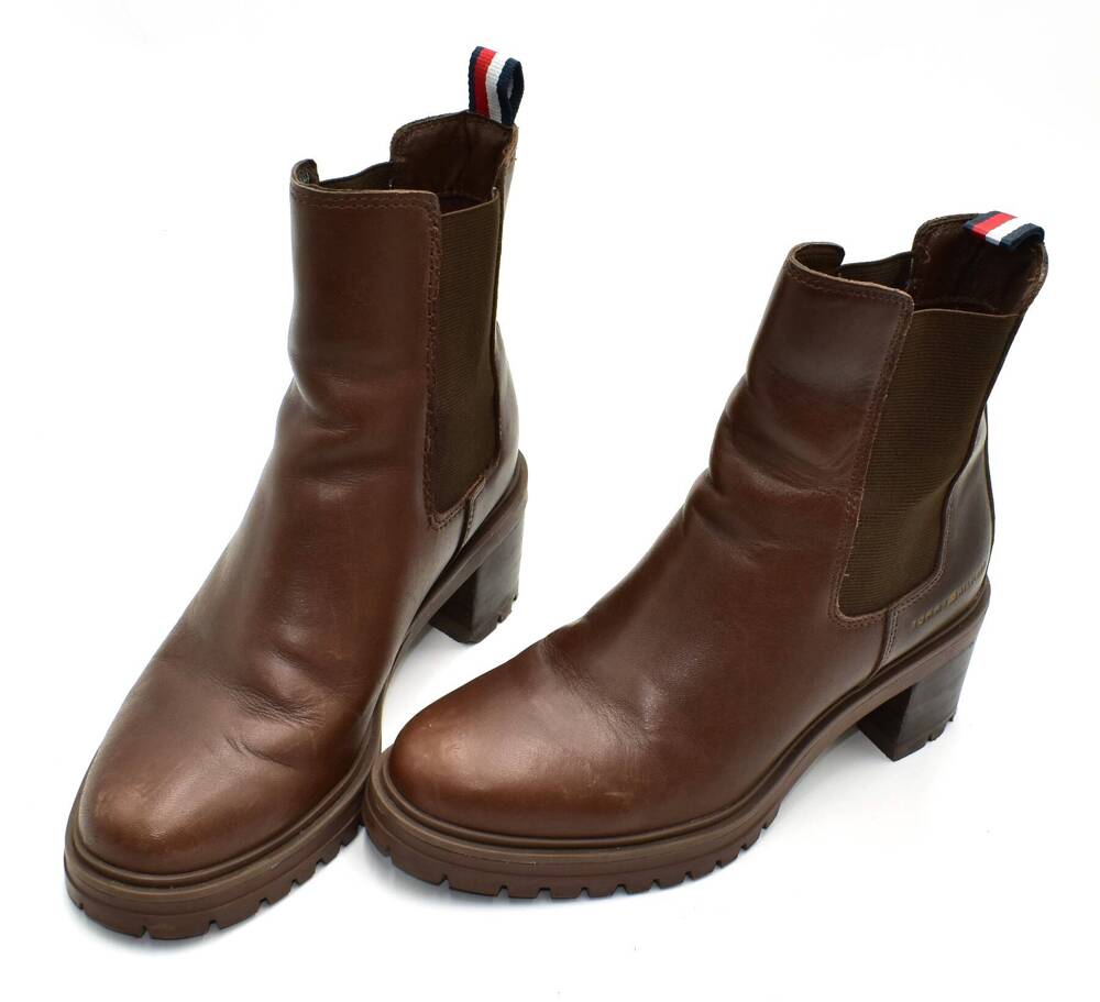 Tommy Hilfiger Outdoor Chelsea Mid Heel Boot BOTKI  damskie 37