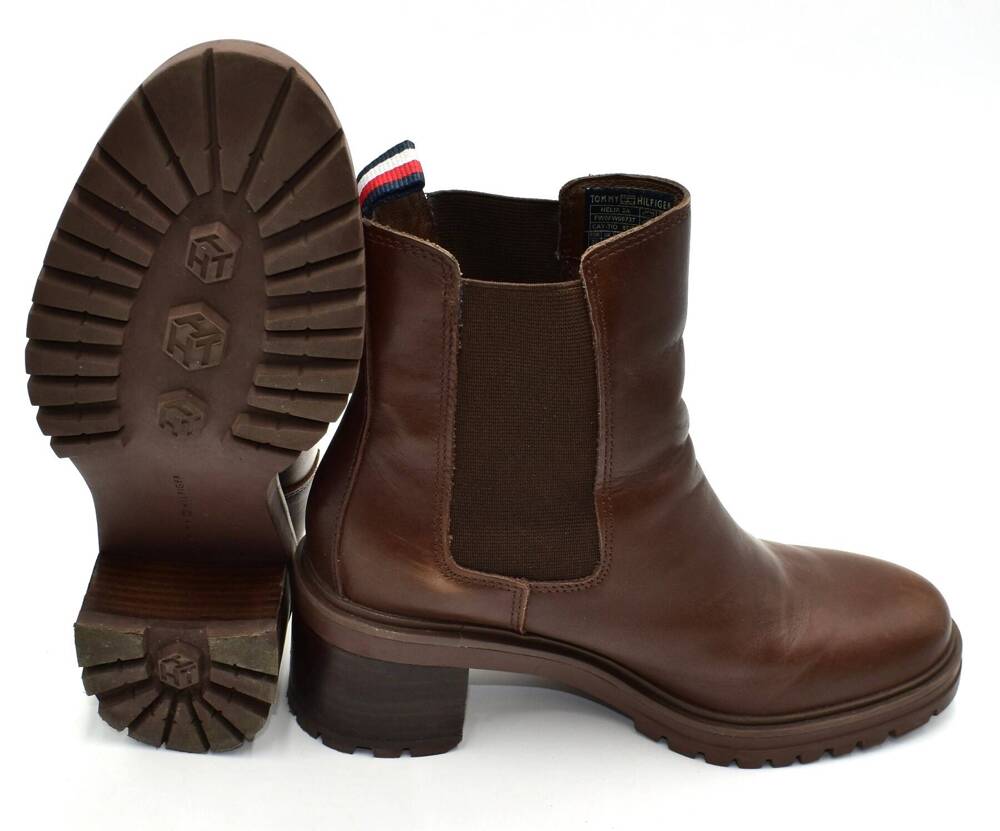 Tommy Hilfiger Outdoor Chelsea Mid Heel Boot BOTKI  damskie 37