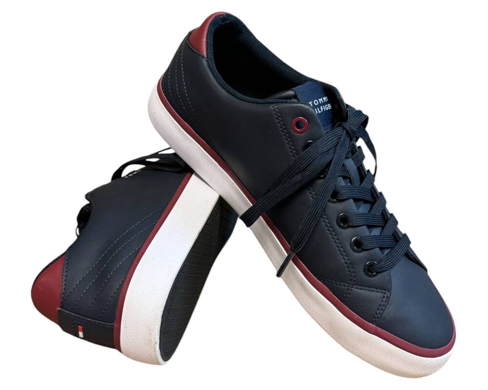 Tommy Hilfiger Th Hi Vulc Core Low Leather TRAMPKI  męskie 40